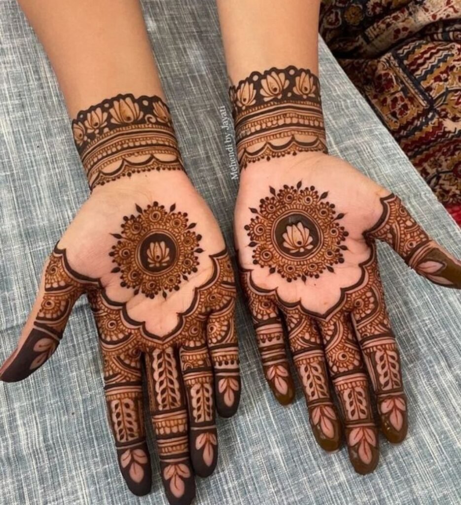front mehndi for bridals