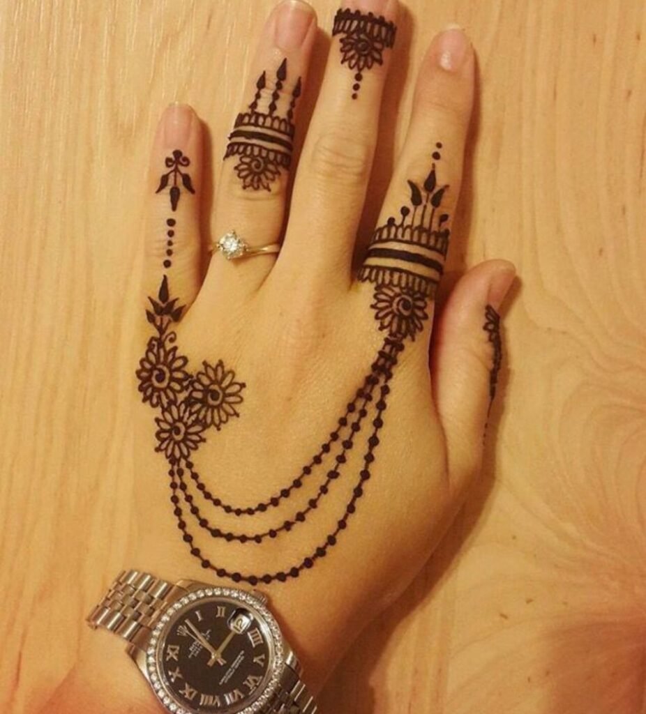 bracelet mehndi design for party