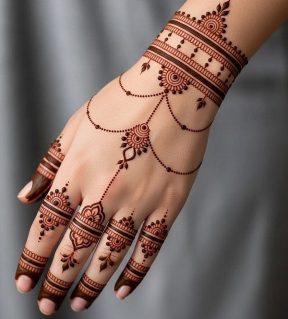 bracelet mehndi design for event