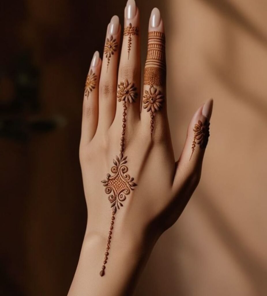 bracelet mehndi design simple