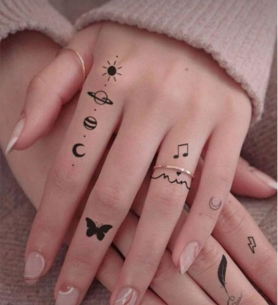 minimal henna design