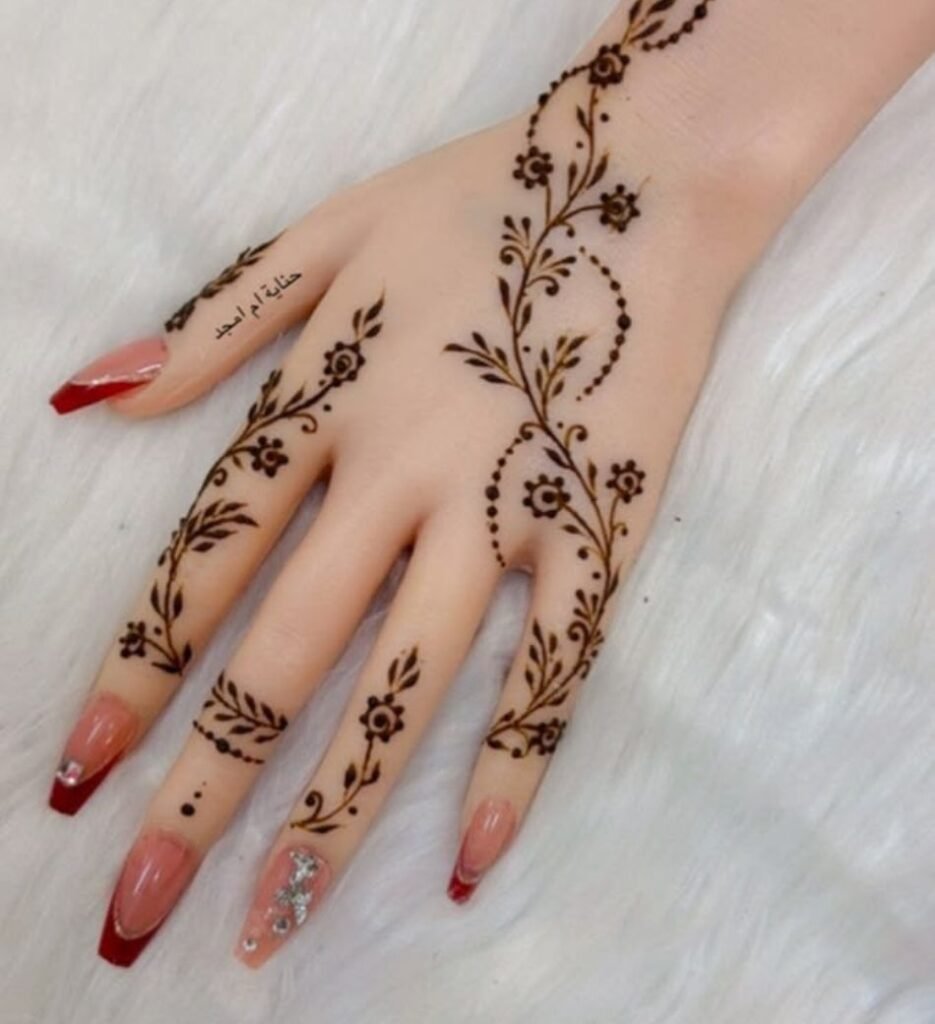 pretty simple mehndi design