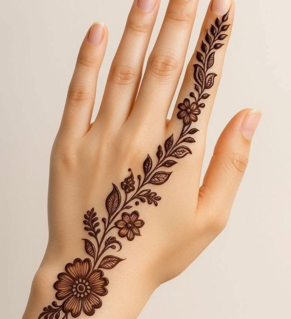 simple bail mehndi design