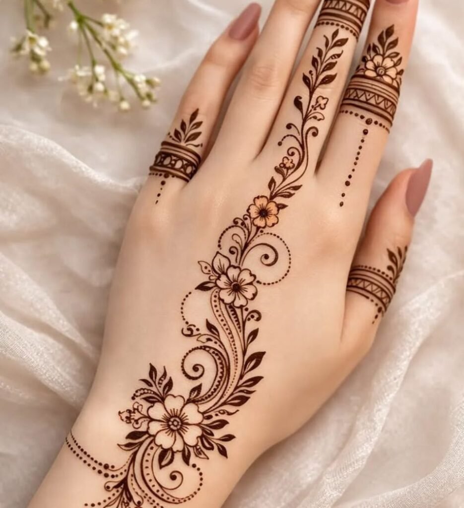 simple mehndi design for eid