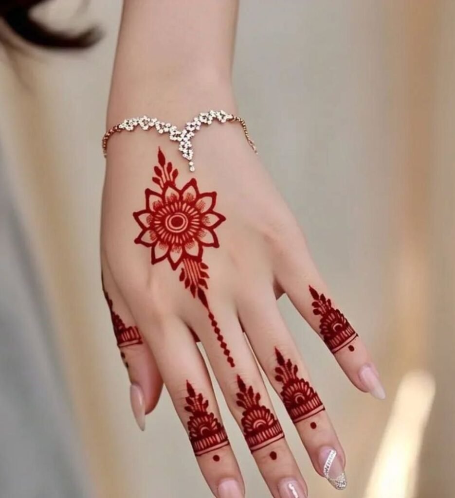 simple mehndi for event