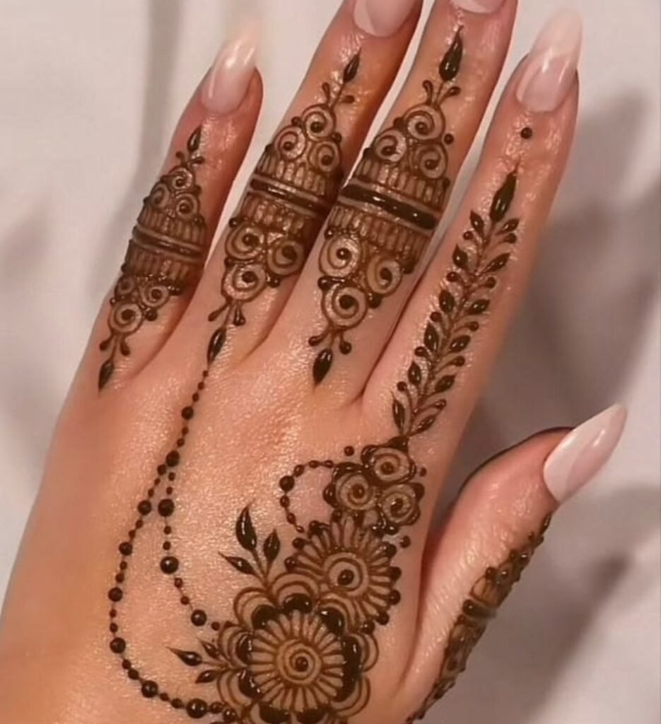simple stylish mehndi design