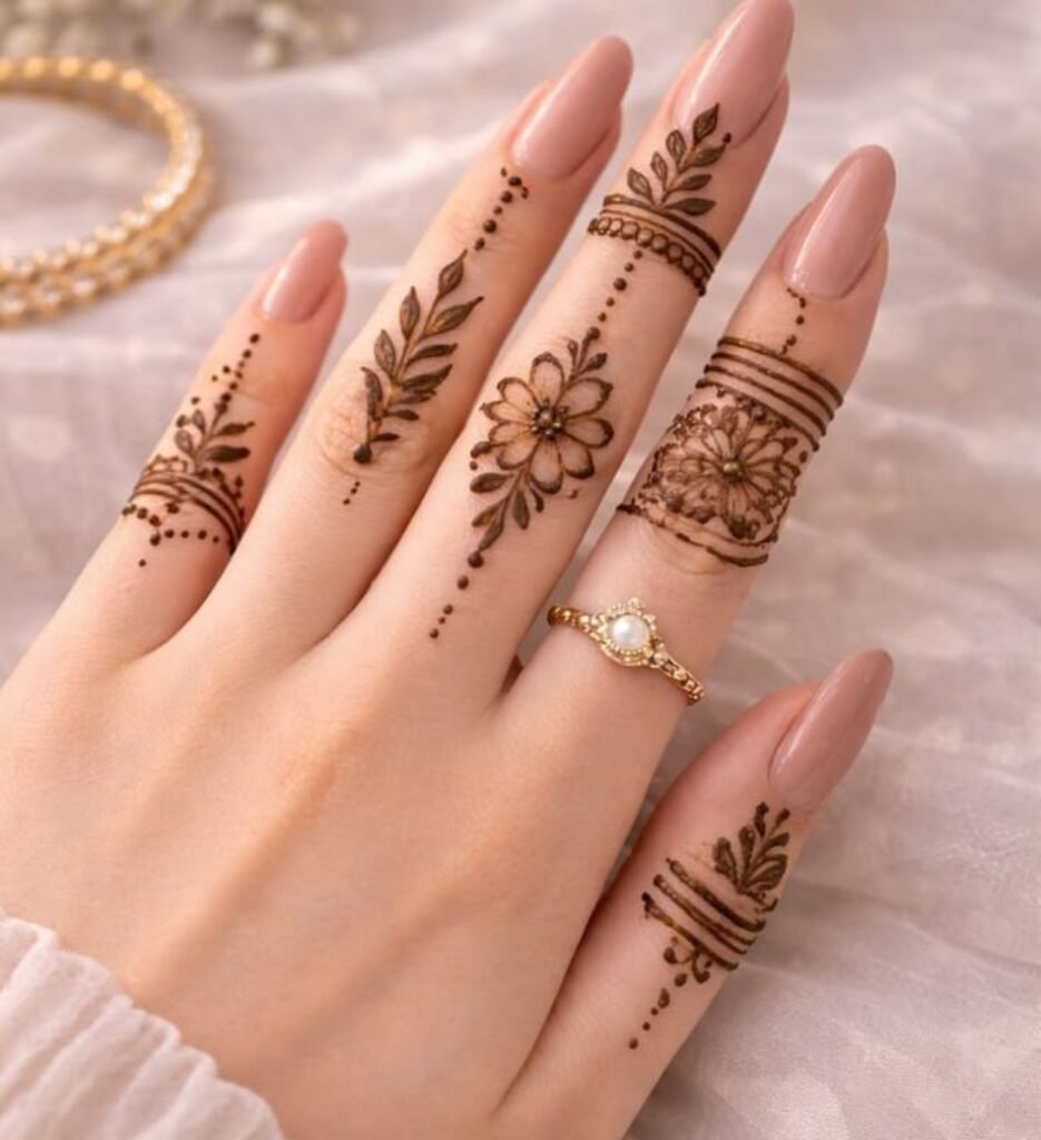 stylish mehndi design simple