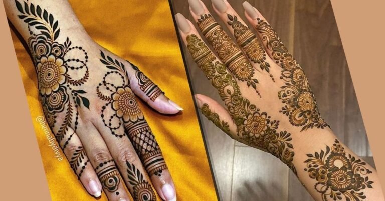 Latest Right Hand Mehndi Design Ideas for Girls