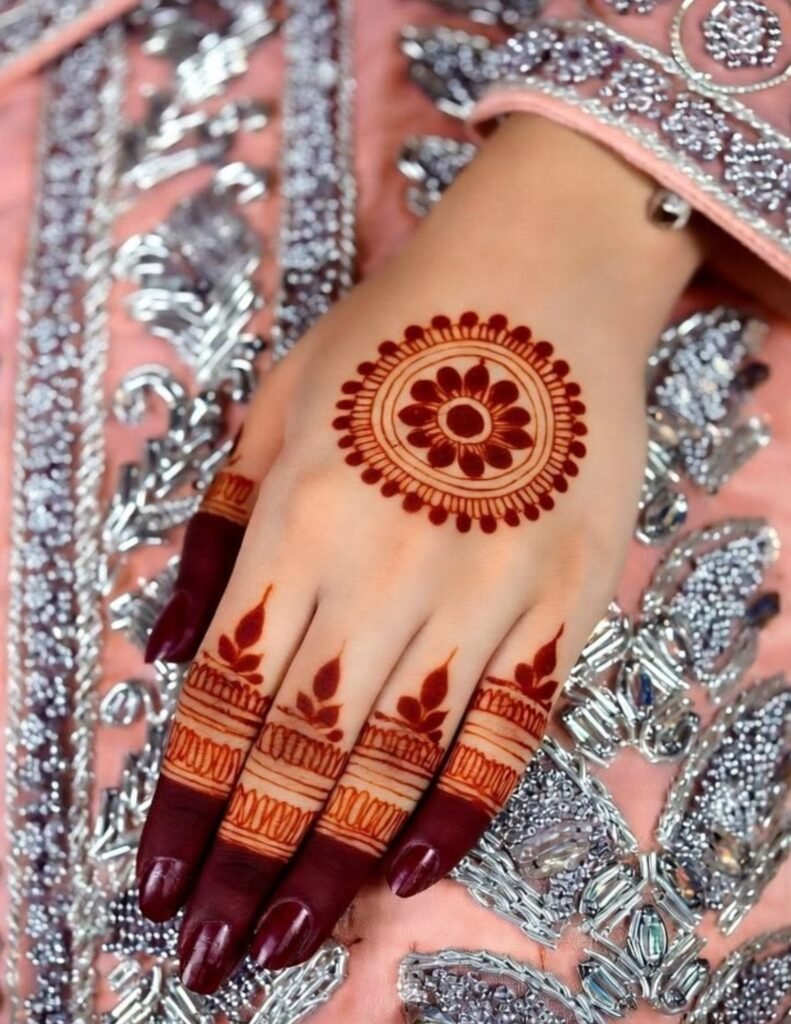 back hand royal tikki design