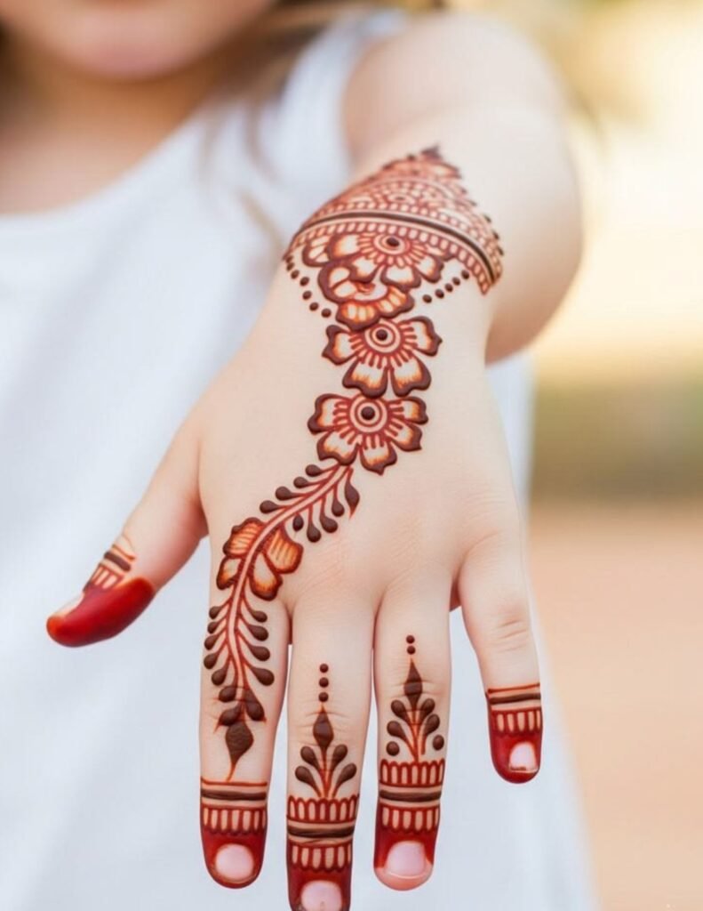 bail mehndi design for kid
