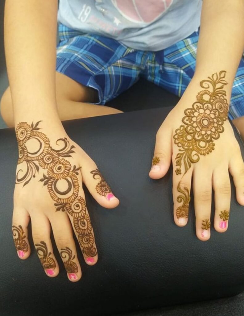bail mehndi design for kids