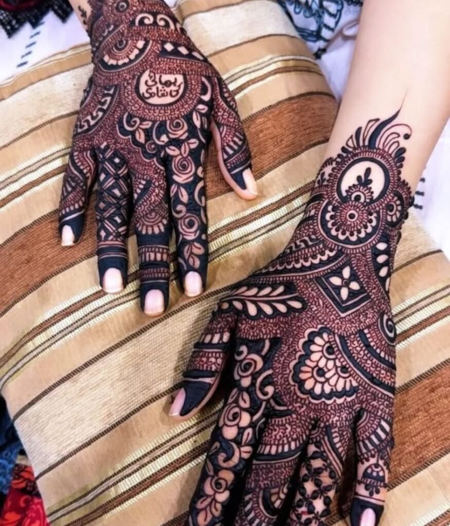 bharwan mehndi design