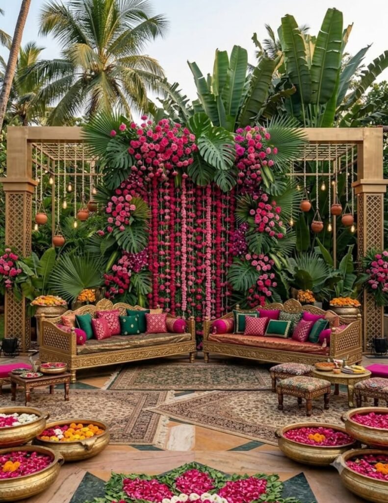 contras color decor for mehndi