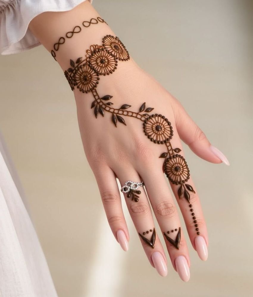 easy mehndi design