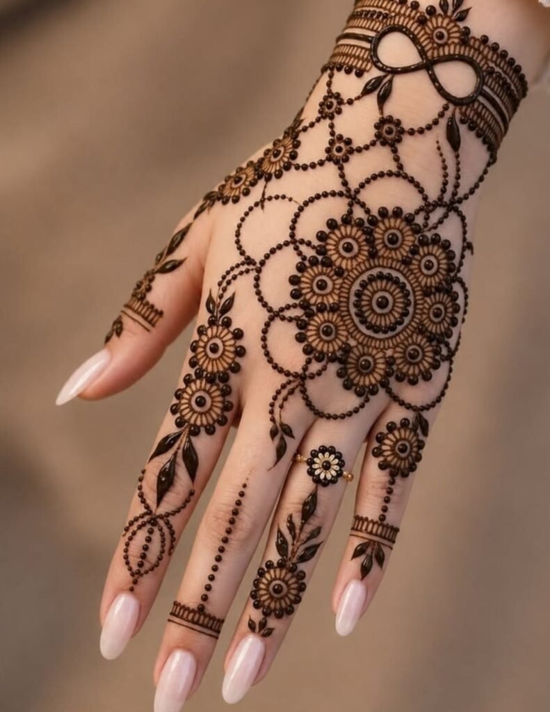 elegant intricate mehndi design
