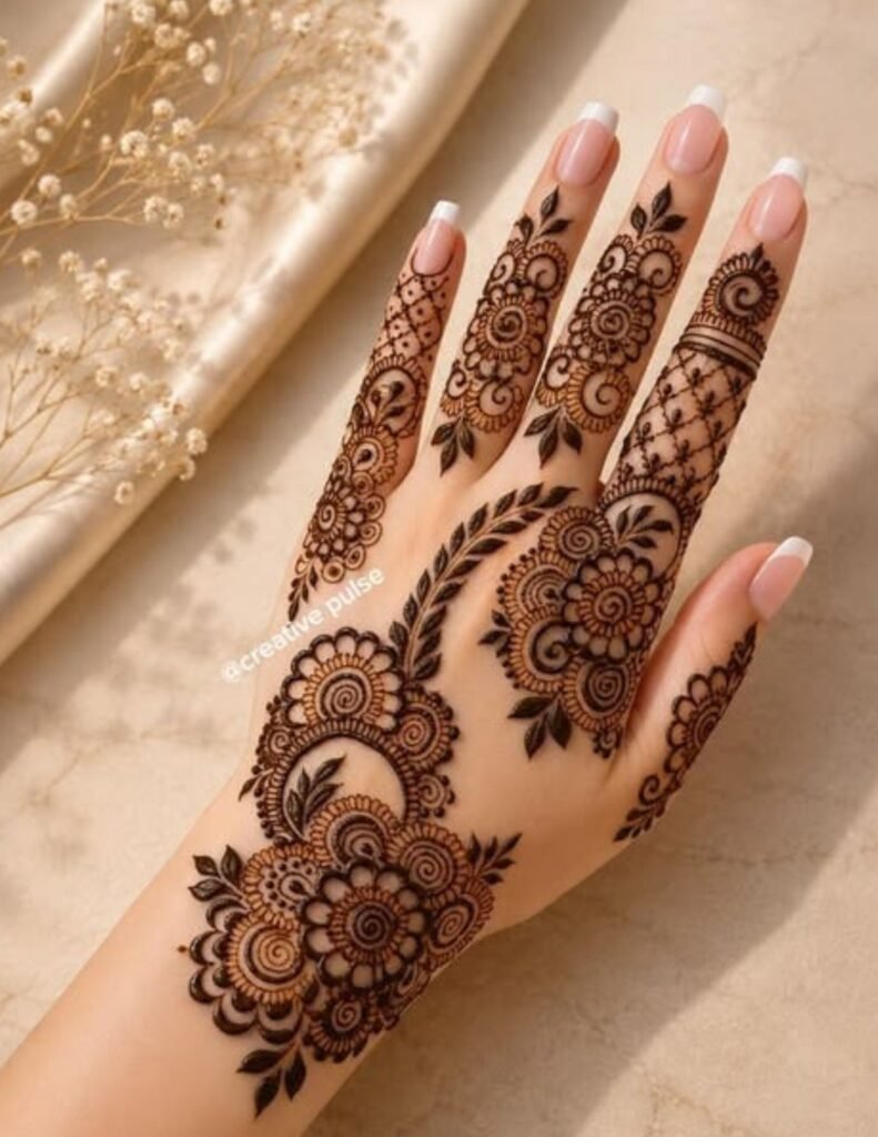 elegant mandala mehndi design