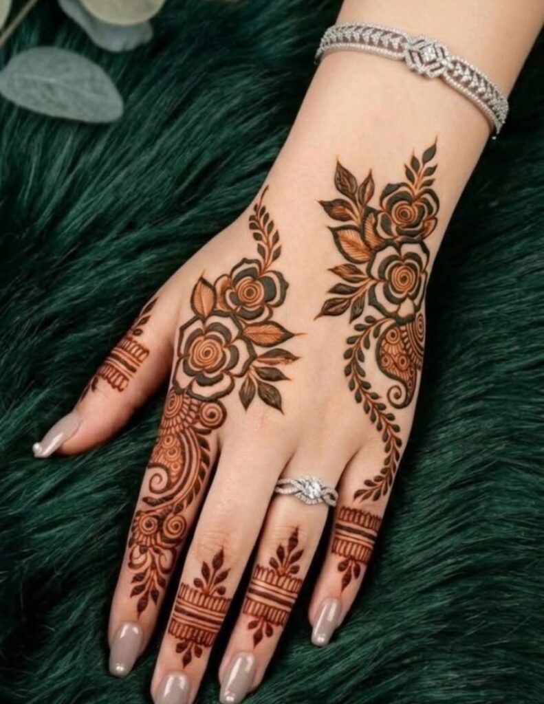 floral mehndi design