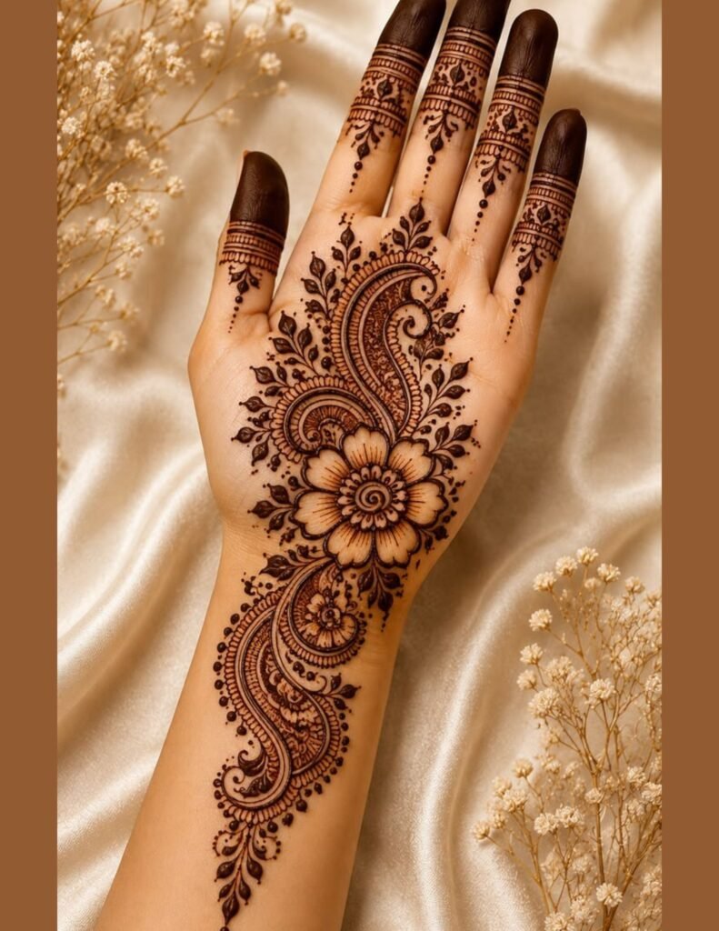 floral mehndi pattern