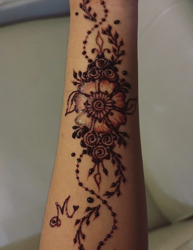 forearm mehndi designsss