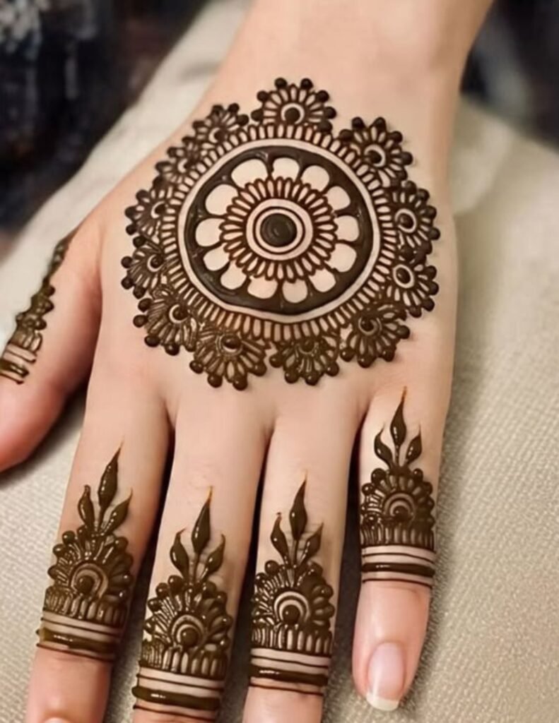 full hand tikki design