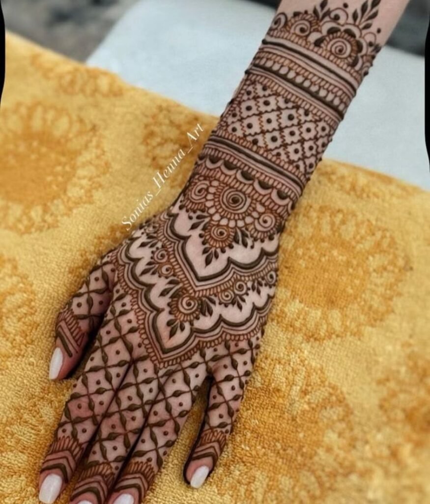 indian traditional mehndi design