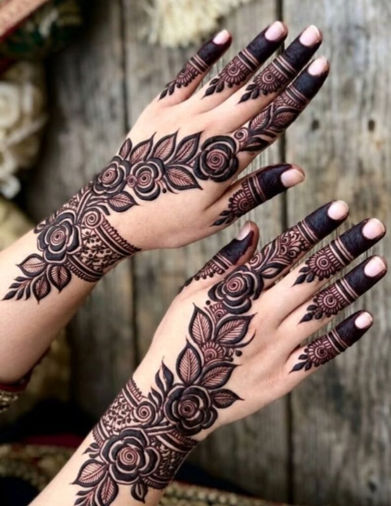 khafif bail mehndi design