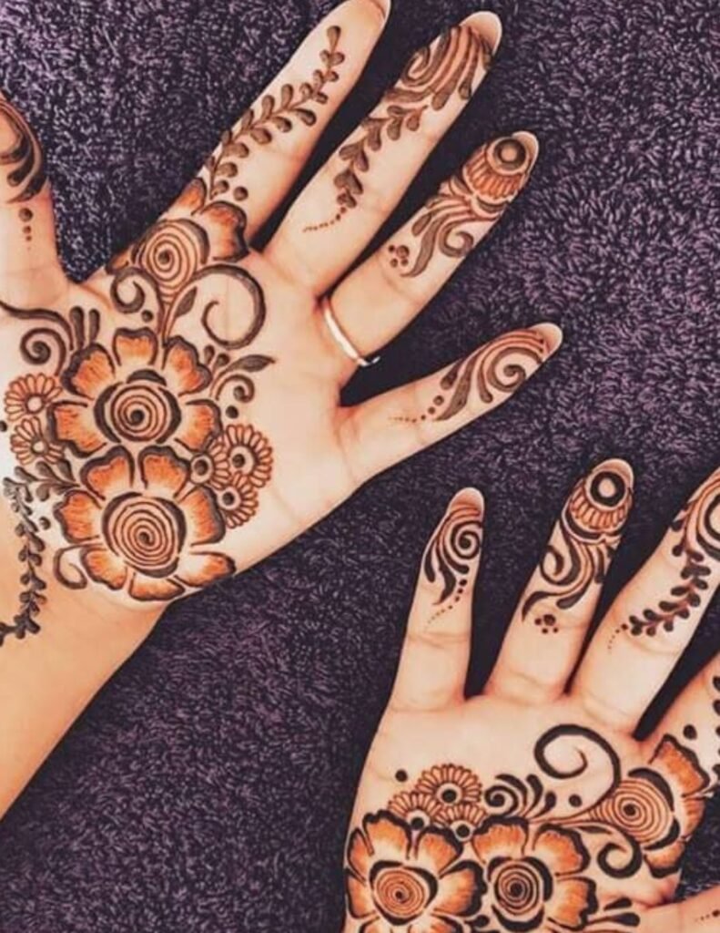 kids mehndi design for front hands