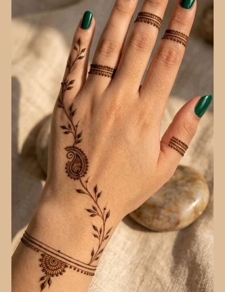 mehndi design for back hand
