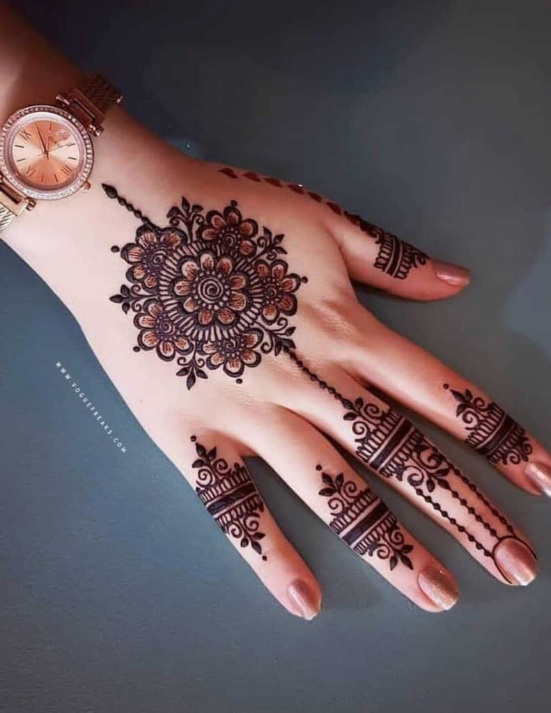 lattest tikki mehndi design