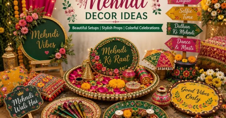 mehndi decor ideas