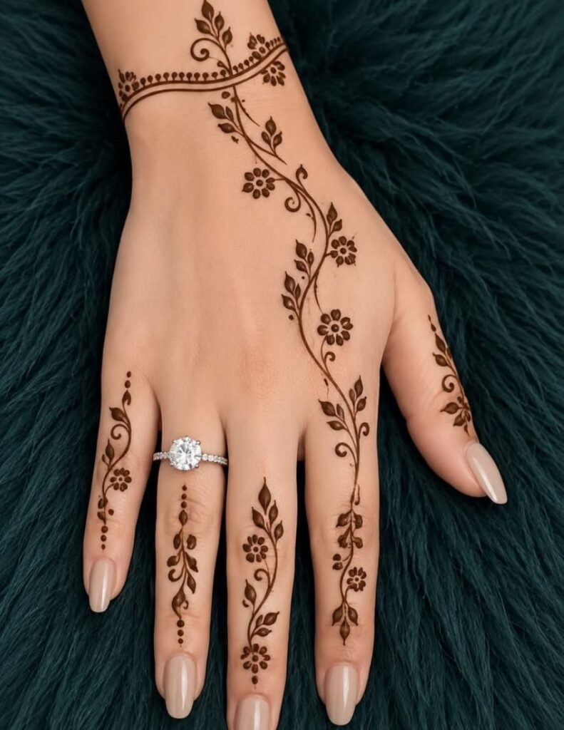 mehndi design for back hand