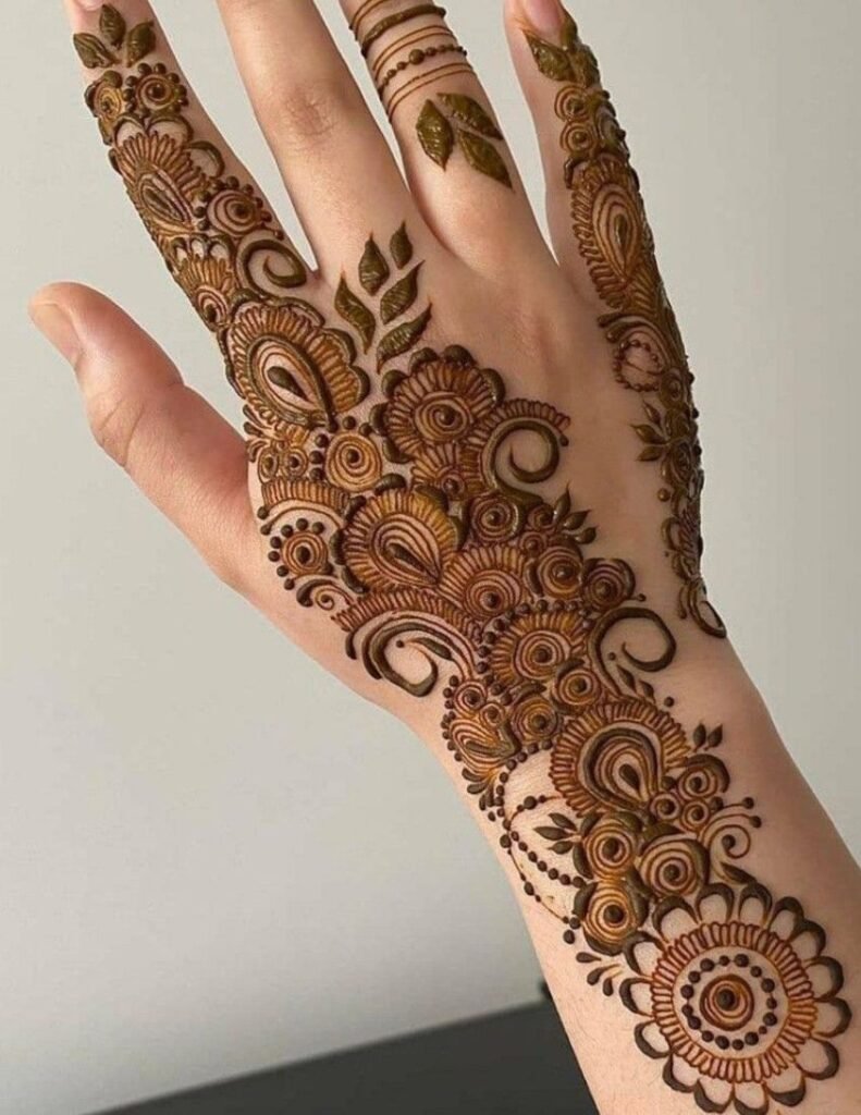 right hand bail mehndi design