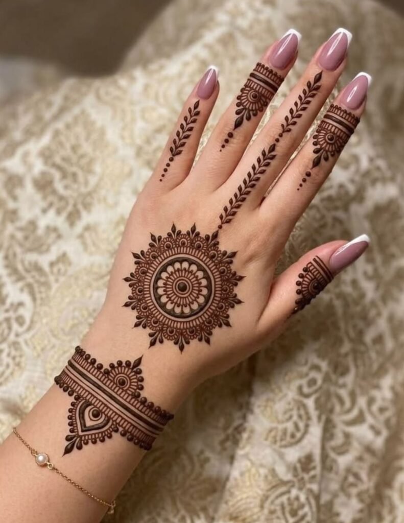 royal tikki design with border