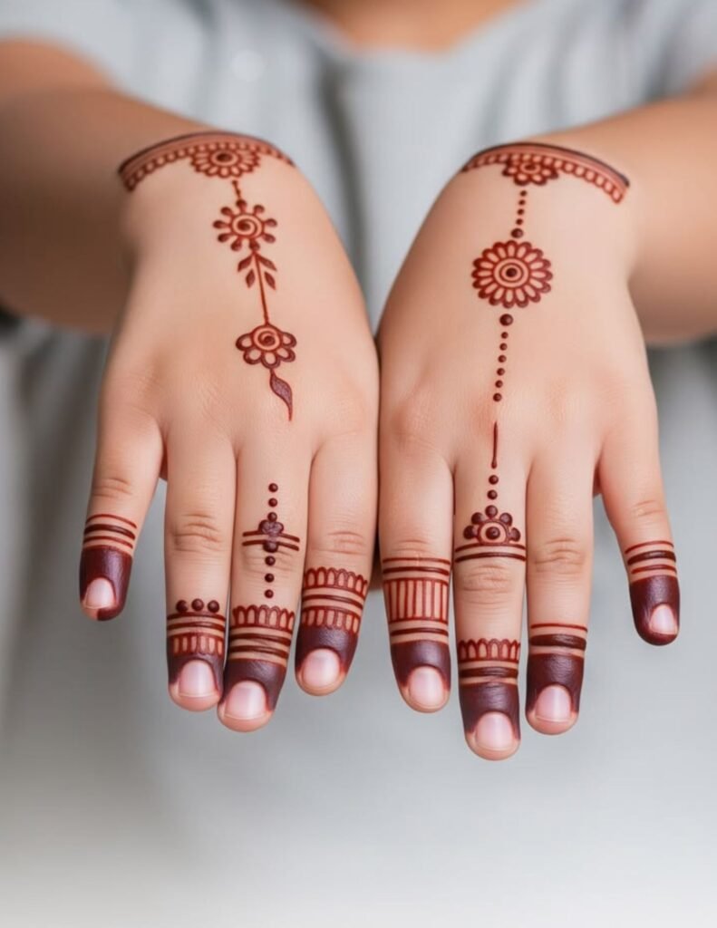 simple mehndi for kids