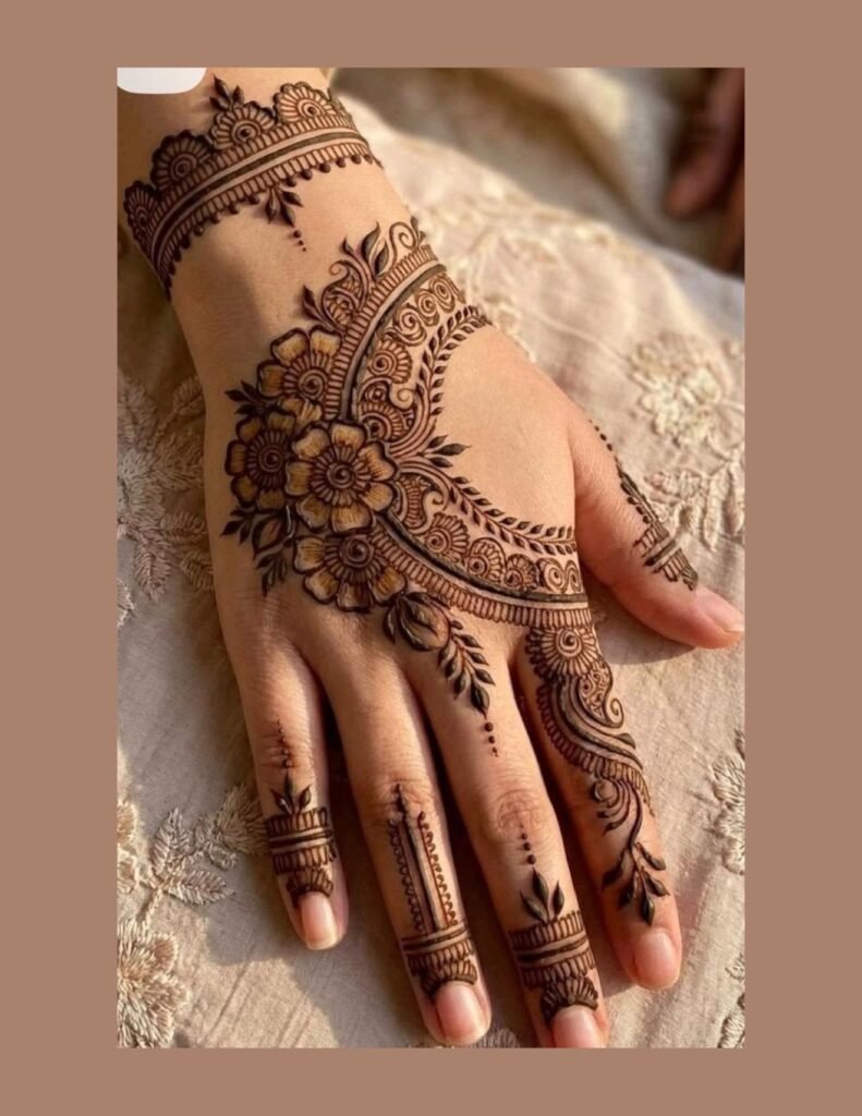 stylish mandala mehndi design
