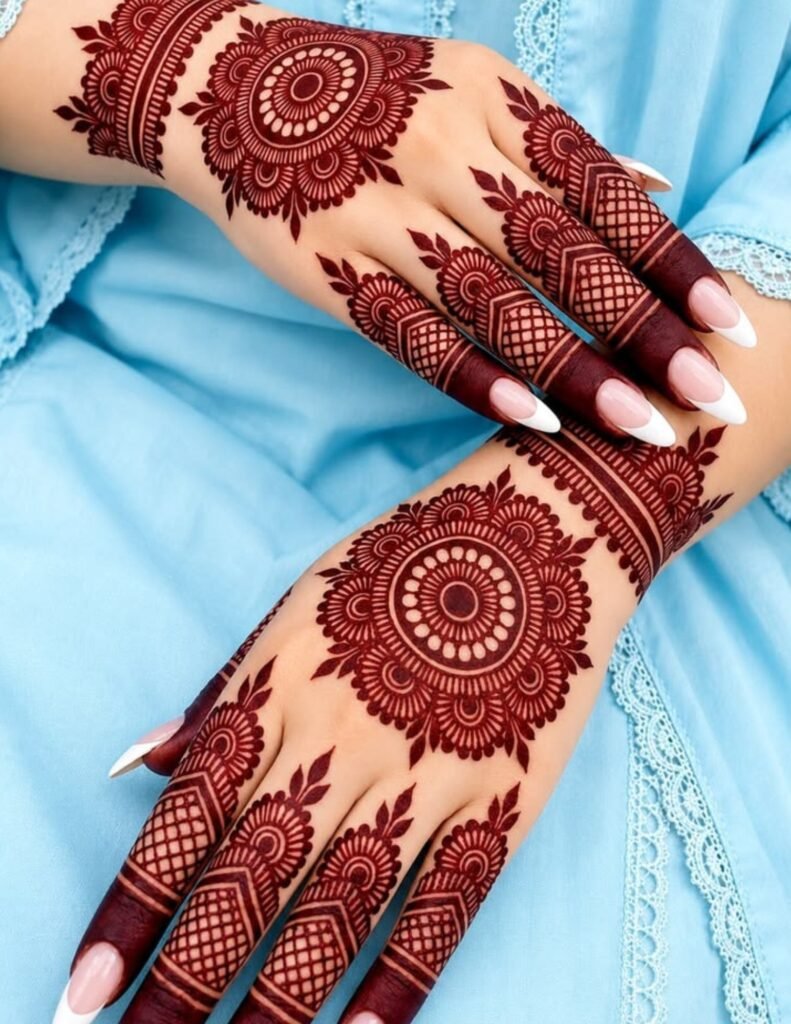 tikki mehndi designs for brides
