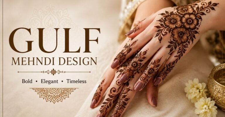 gulf style mehndi