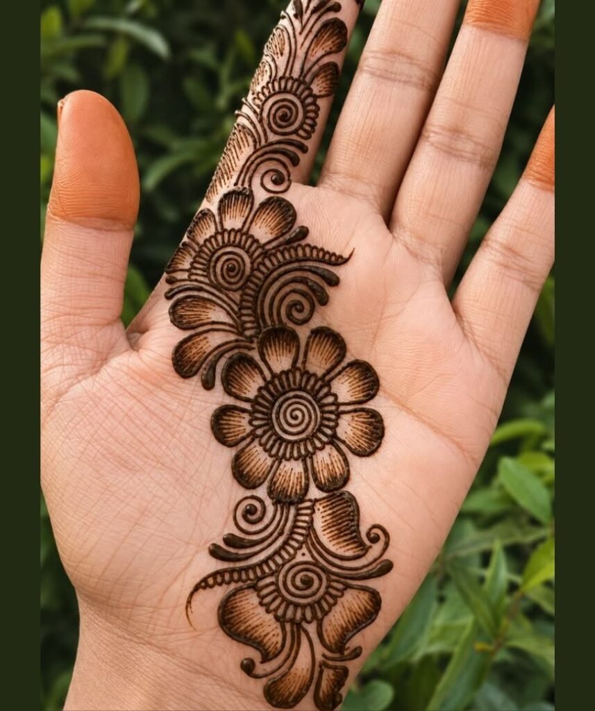 aesthetic bail mehndi design