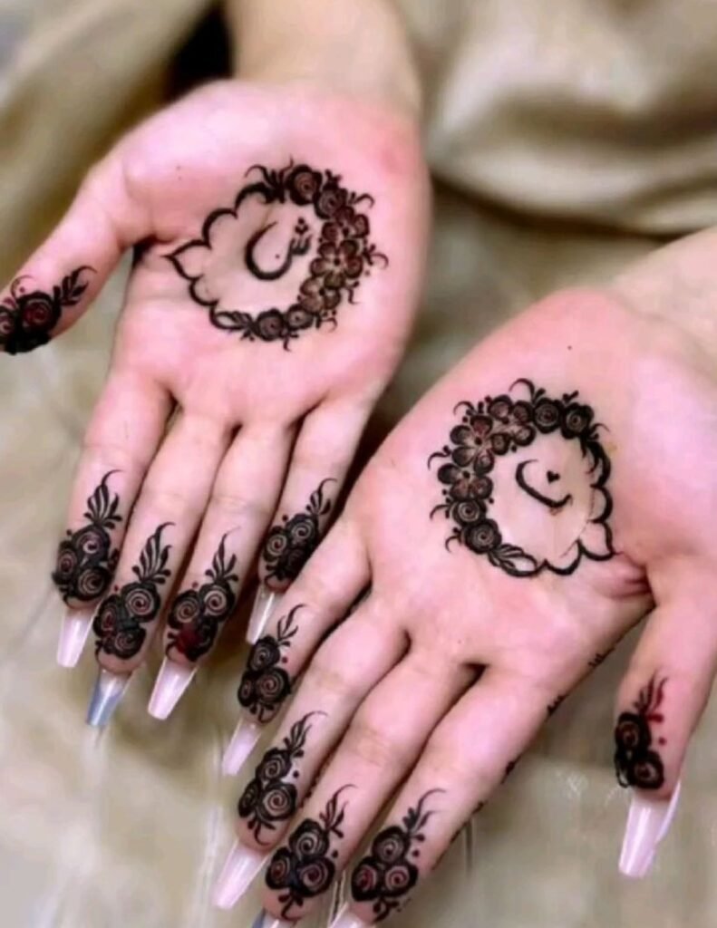 aesthetic name mehndi design