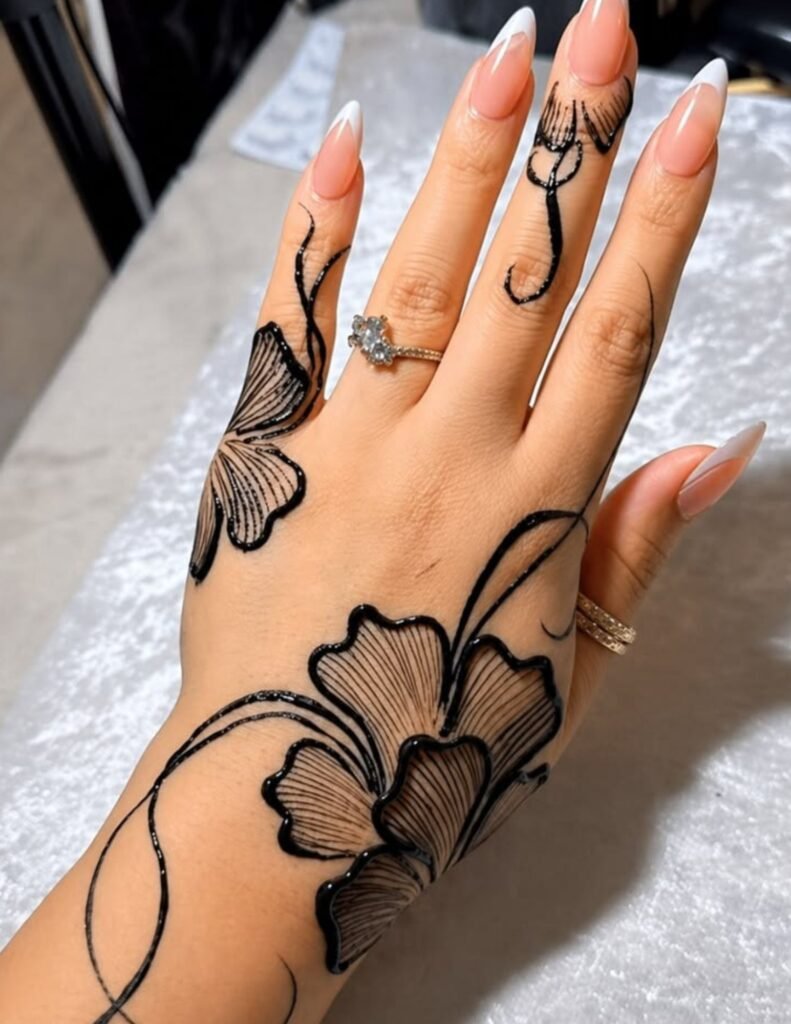 arabic floral mehndi design