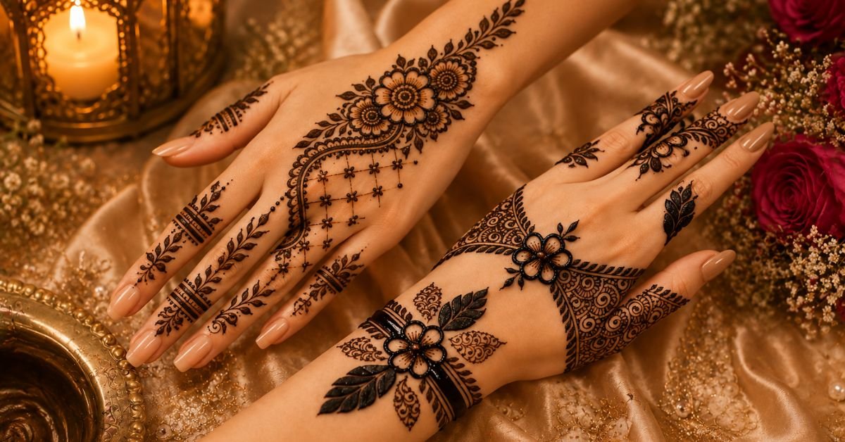 back hand mehndi design