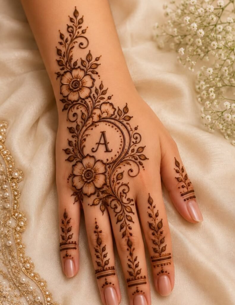 bail mehndi design
