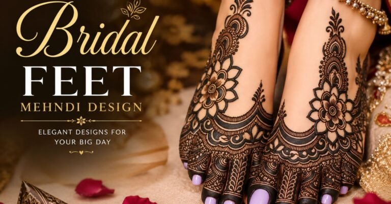 bridal foot mehndi design