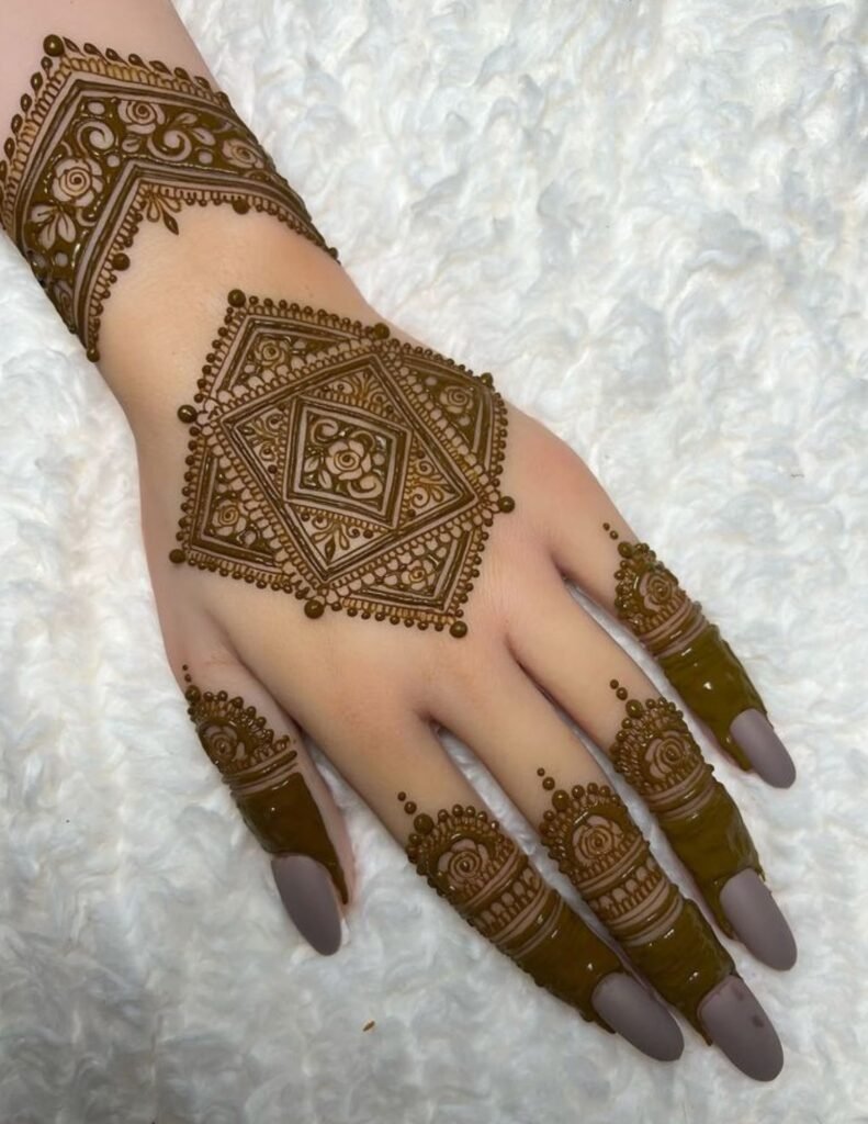bridal moroccan mehndi design