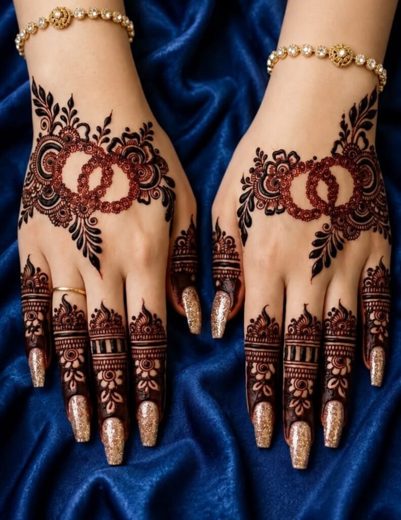 brides mehndi design