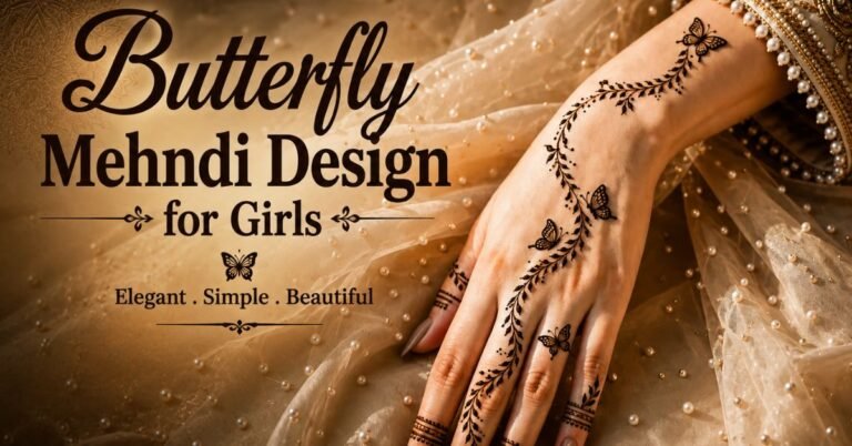 butterfly mehndi design