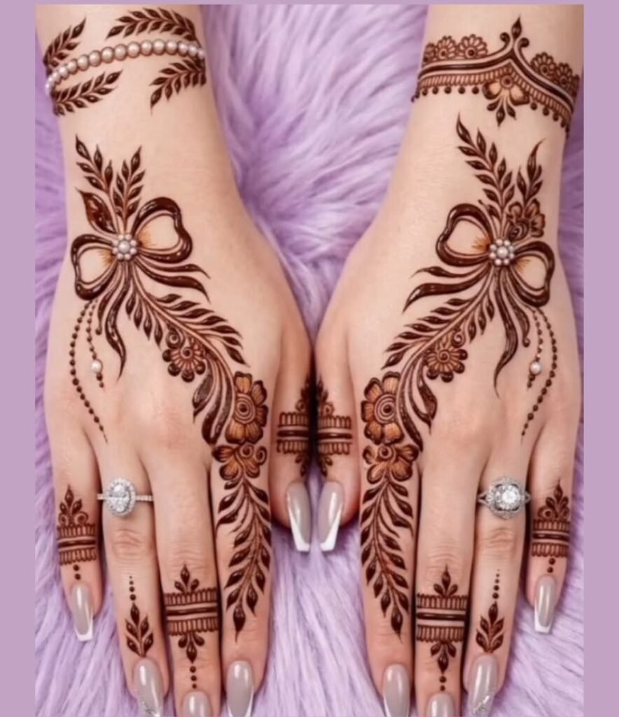 butterfly mehndi design