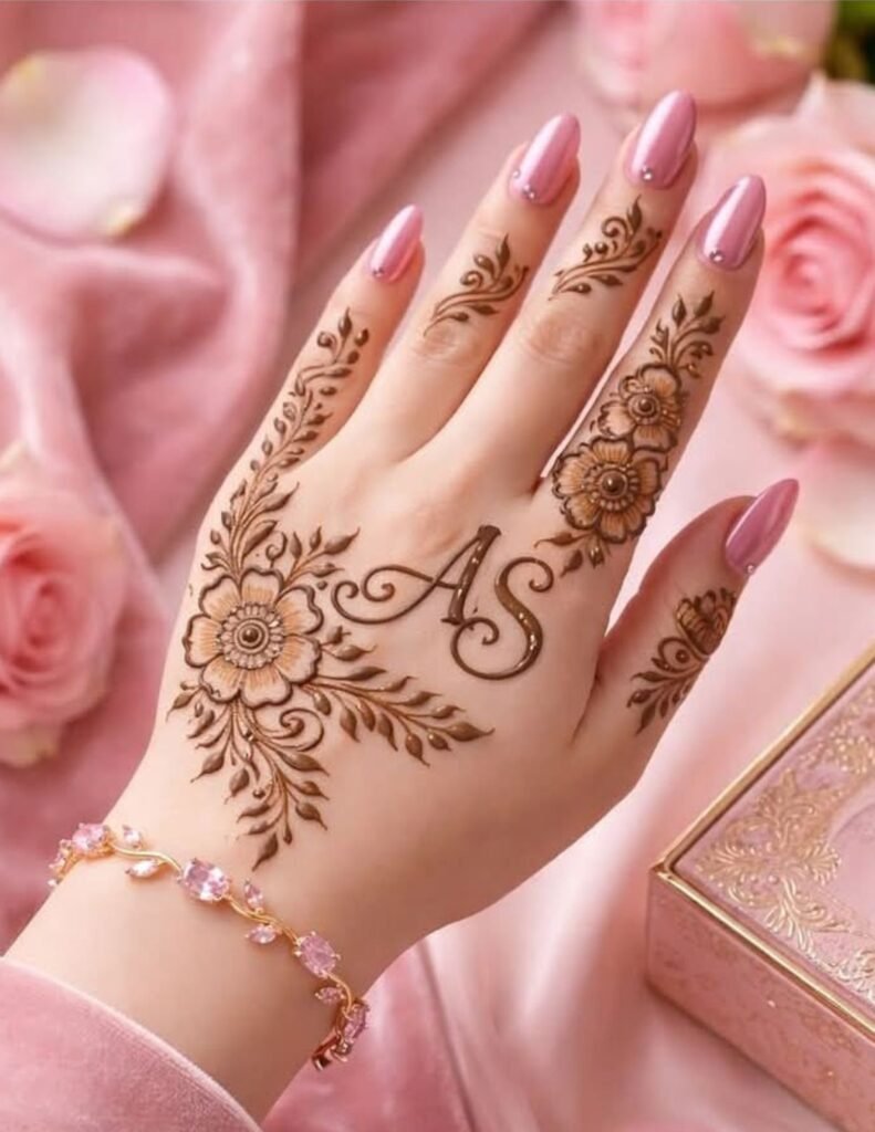 cool name mehndi design