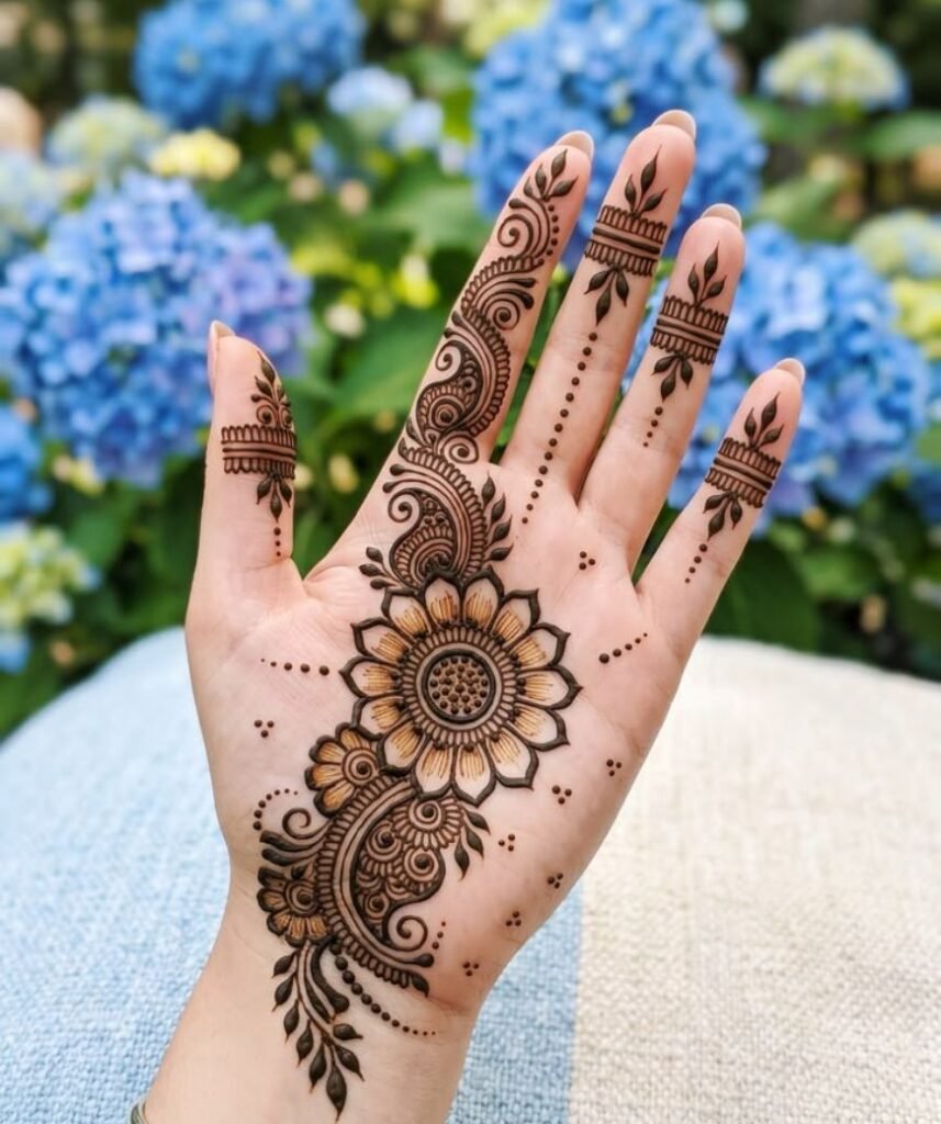 cutee bail mehndi design