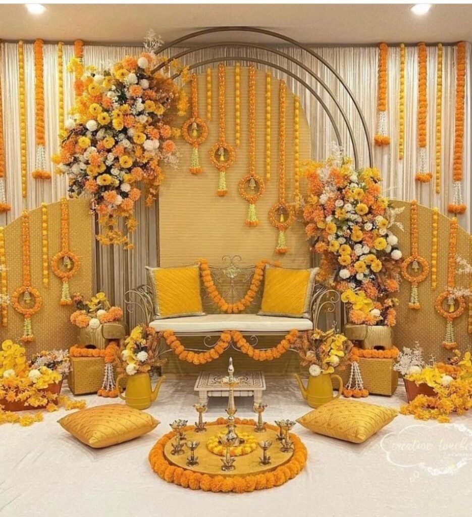 decent haldi decor